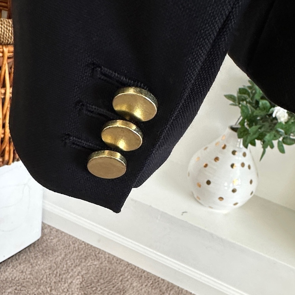 J. Crew Navy Blazer with Gold Accents - Picture 6 of 14